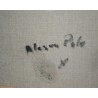 Tableau \"Alesan polo\", signé Jean-Louis MERRÉ.