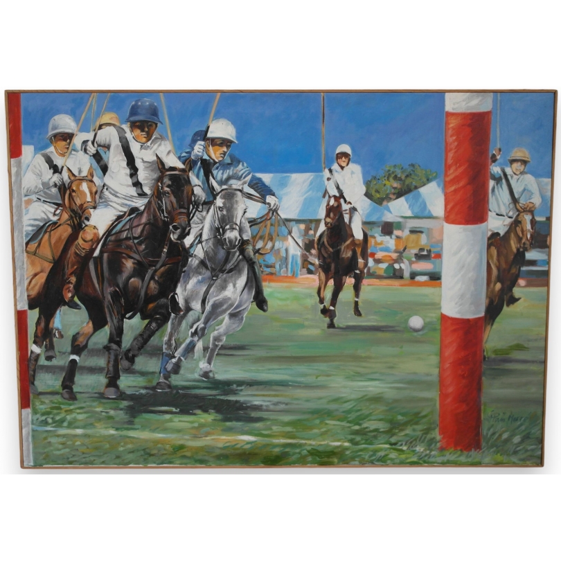 Tableau \"Bleu, blanc, rouge\", signé MERRÉ.