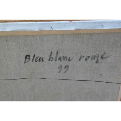 Tableau \"Bleu, blanc, rouge\", signé MERRÉ.
