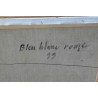 Tableau \"Bleu, blanc, rouge\", signé MERRÉ.