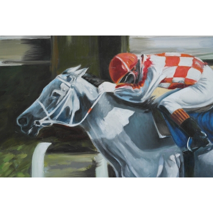 Tableau \"Happy Valley white horse\", MERRÉ.