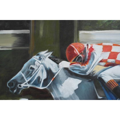 Tableau \"Happy Valley white horse\", MERRÉ.