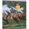 Paintings | Painting entitled ‘Polo fighting’, signed by Jean-Louis MERRÉ. Moinat SA  – Antiques and home décor