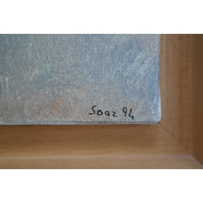 Paintings | Painting entitled ‘Rose’, signed SOAZ, dated 94. Moinat SA  – Antiques and home décor