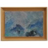Paintings | Painting entitled ‘Bleu’, signed SOAZ, dated 94. Moinat SA  – Antiques and home décor