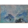 Paintings | Painting entitled ‘Bleu’, signed SOAZ, dated 94. Moinat SA  – Antiques and home décor