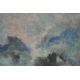 Tableau "Bleu", signé SOAZ, daté 94.