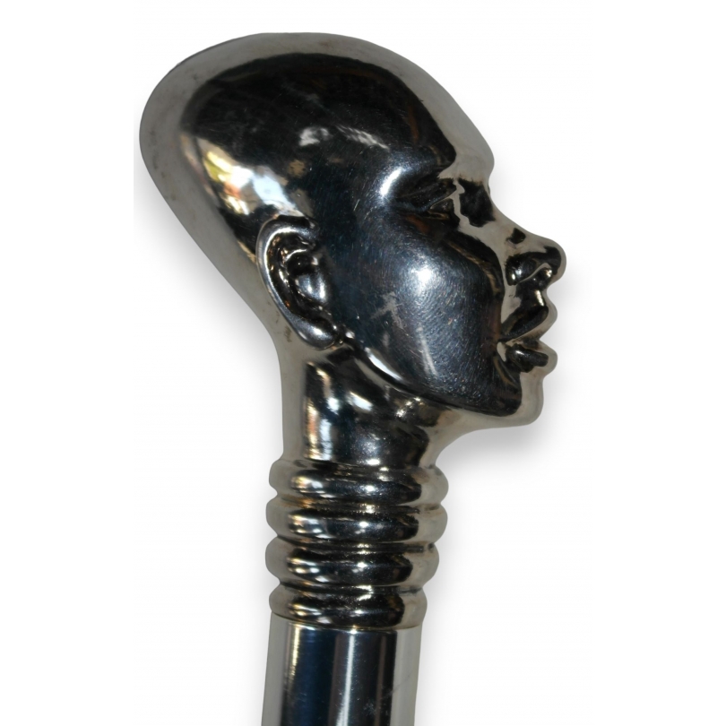 Silver-plated ‘African Head’ shoehorn at Moinat SA – Antiques and home décor