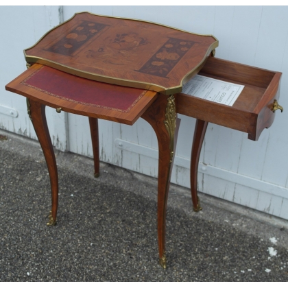 Louis XV-style inlaid table by  Moinat SA  - Antiques and home décor