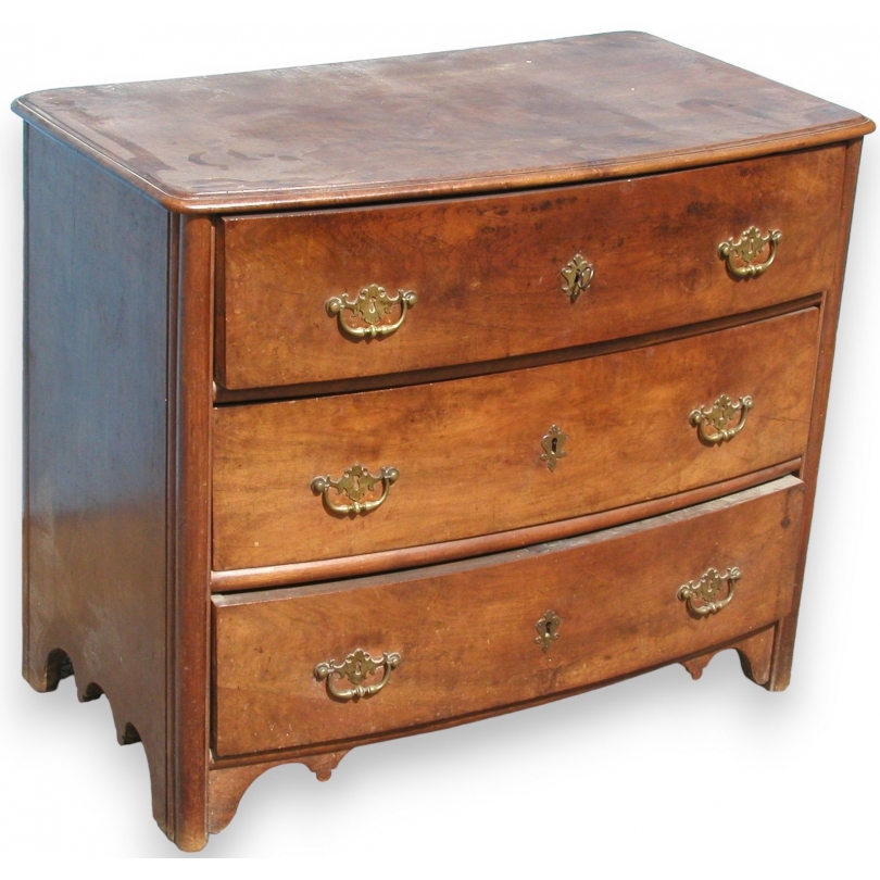  Commode Louis XIV, 3 tiroirs. Dessus bois. sur  Moinat SA  - Antiquités décoration