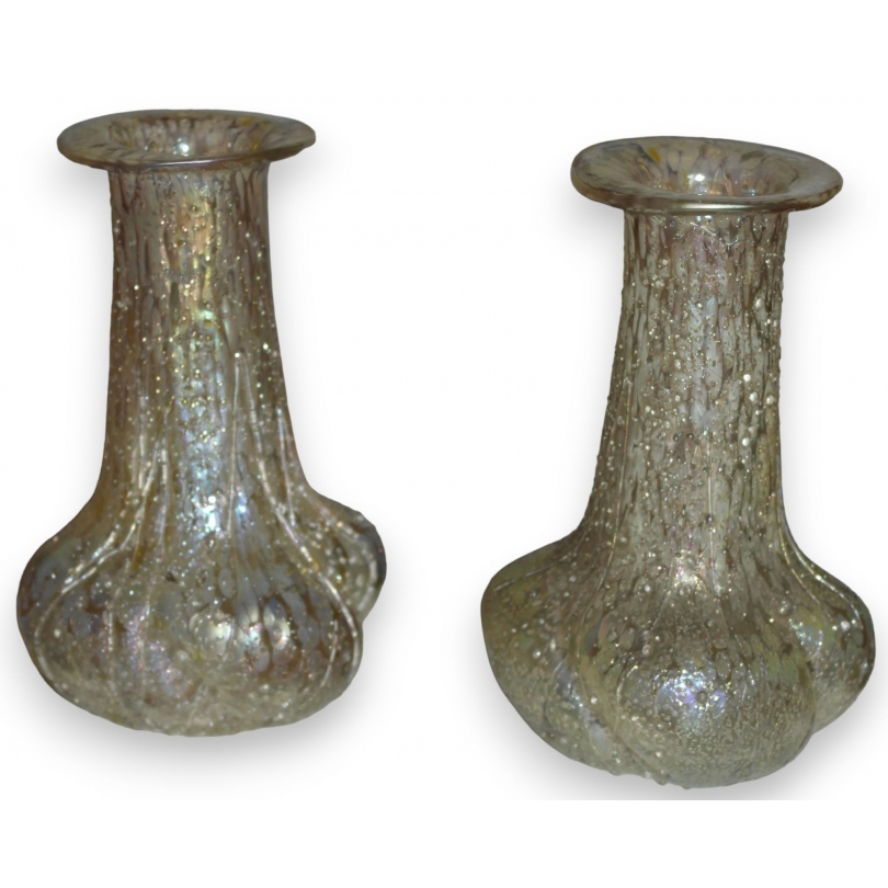  Paire de vases 1900 de LOETZ. 1 pièce fêlée. sur  Moinat SA  - Antiquités décoration