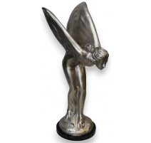 Grand bronze argenté "Femme ailée"