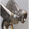 Grand bronze argenté \"Femme ailée\"