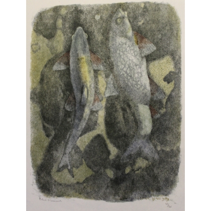Gravure "Deux hotus", signée Robert HAINARD.  sur Moinat SA  - Antiquités décoration -  Gravures, Lithos