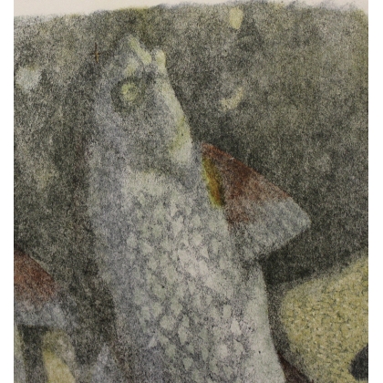 Gravure "Deux hotus", signée Robert HAINARD.  sur Moinat SA  - Antiquités décoration -  Gravures, Lithos