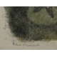 Gravure "Deux hotus", signée Robert HAINARD.