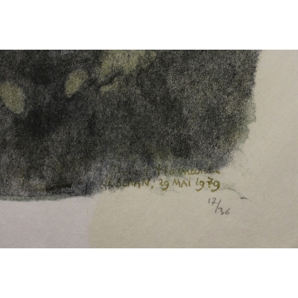 Gravure "Deux hotus", signée Robert HAINARD.  sur Moinat SA  - Antiquités décoration -  Gravures, Lithos