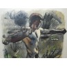 Engraving entitled ‘The Stone-Thrower’, signed HAINARD, on Moinat SA – Antiques and decorative items – Engravings, lithographs