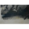 Engraving entitled ‘The Stone-Thrower’, signed HAINARD, on Moinat SA – Antiques and decorative items – Engravings, lithographs