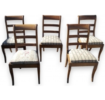Série de 5 chaises Louis Philippe