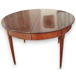 Mesa de comedor redonda de estilo Directorio, de caoba, de Moinat SA - Antigüedades y decoración