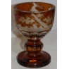 Bowl decorated with a stag and a tree. at  Moinat SA  - Antiques and home décor