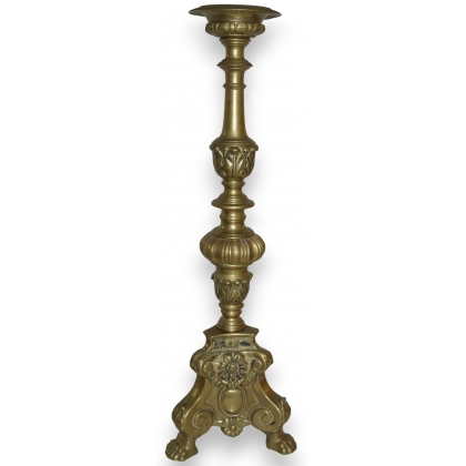 Brass candle holder at  Moinat SA  - Antiques and home décor