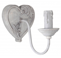 Pair of sconces heart resin