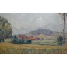 Paintings | Painting entitled ‘Geneva Countryside’ signed P. SOKOLOFF Moinat SA  - Antiques and home décor