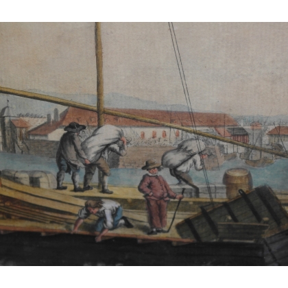 Gravure "Genève" par François HESS  sur Moinat SA  - Antiquités décoration -  Gravures, Lithos