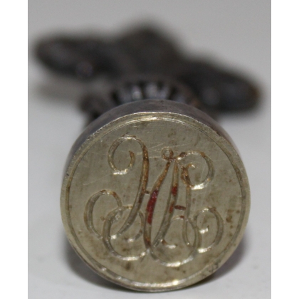 Seal featuring a ‘Fleur-de-lis, HA’. at  Moinat SA  – Antiques and decorative items