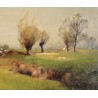 Paintings | Painting entitled ‘Campagne’, signed ‘BRESSLER’ and dated. Moinat SA  – Antiques and home décor