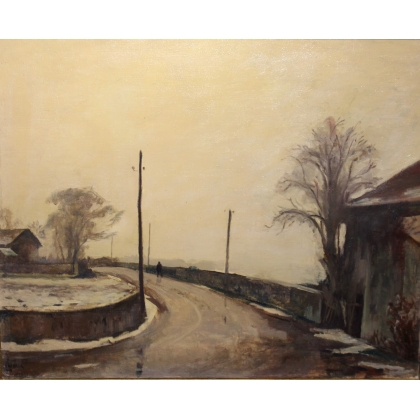 Paintings | Painting entitled ‘Autumn’, signed ‘BRESSLER’ and dated. Moinat SA  – Antiques and home décor