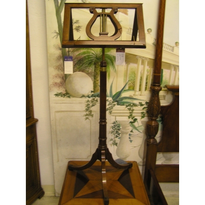 Lutrin Porte-musique \"Lyre\" en acajou