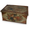 Small painted wooden chest ‘Fruits and Bird’ at Moinat SA – Antiques and home décor