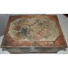 Small painted wooden chest ‘Fruits and Bird’ at Moinat SA – Antiques and home décor