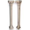 Paire de colonnes en pierre taillée