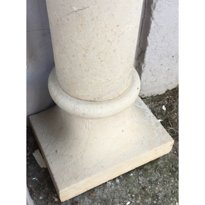  Paire de colonnes en pierre taillée sur  Moinat SA  - Antiquités décoration