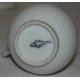 Pot à entremets blanc et or, porcelaine de Nyon.