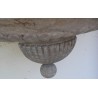 Half-moon wall fountain, made of Sous-Vent stone. Available from Moinat SA – Antiques and Decor