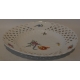 Assiette ajourée, en porcelaine de Meissen.