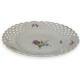 Assiette ajourée, en porcelaine de Meissen.