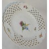 Assiette ajourée, en porcelaine de Meissen.