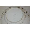 Assiette ajourée, en porcelaine de Meissen.