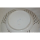 Assiette ajourée, en porcelaine de Meissen.