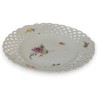 Assiette ajourée, en porcelaine de Meissen.