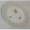Assiette ajourée, en porcelaine de Meissen.