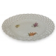 Assiette ajourée, en porcelaine de Meissen.