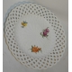 Assiette ajourée, en porcelaine de Meissen.
