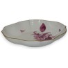 Ravier ovale, porcelaine Meissen. Décor de fleurs.
